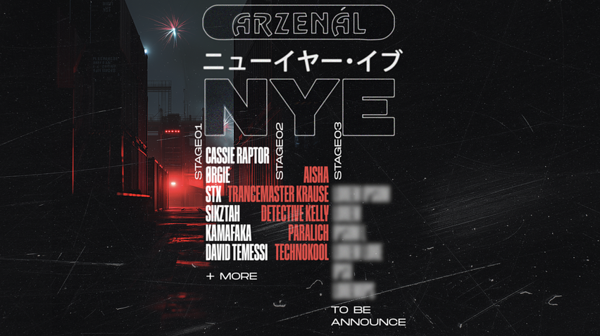 Arzenal NYE w/ Cassie Raptor, Ørgie, D|K|OXY, Aisha, Trancemaster Krause + many more