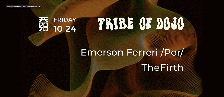 TRIBE OF DOJO// Emerson Ferreri (POR) 10.24.