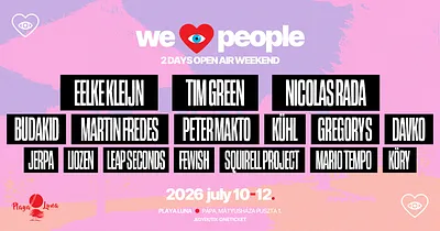 We Love People • Open Air Weekend • Playa Luna 2026 07.10. - 07.12.