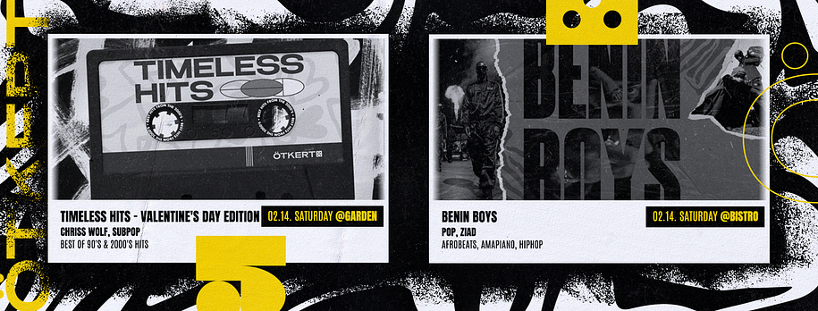 Ötkert Saturday 02.14. Timeless Hits // Benin Boys