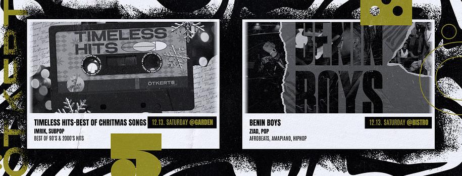 Ötkert Saturday 12.13. Timeless Hits // Benin Boys