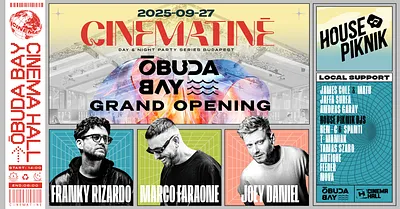 Óbuda Bay Grand Opening x Óbudai-sziget x SEPT 27 x AFTER PARTY @ Cinema Hall 