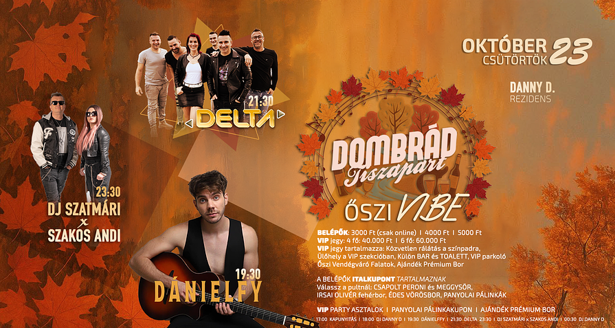 Őszi Vibe Október 23. Dombrád Tiszapart