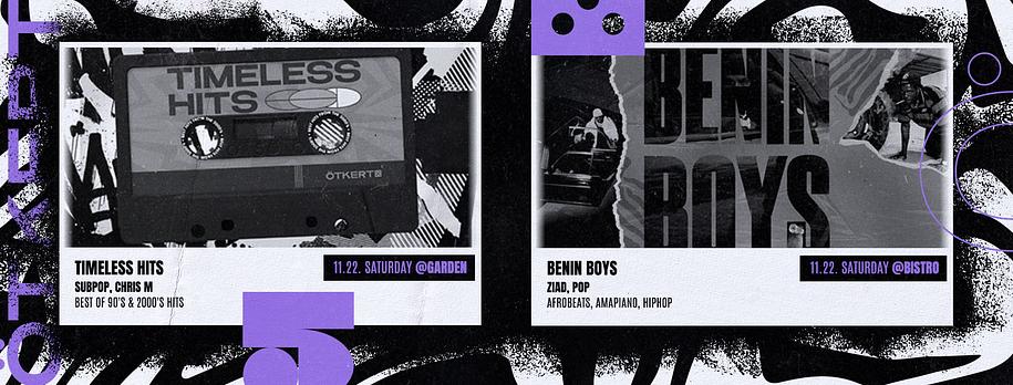 Ötkert Saturday 11.22. Timeless Hits // Benin Boys