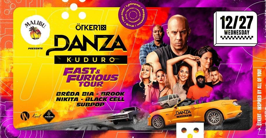 DANZA KUDURO x FAST & FURIOUS Tour ➤ ÖTKERT, Budapest | 12.27