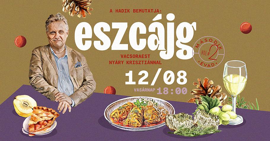 eszcájg vacsoraest Nyáry Krisztiánnal