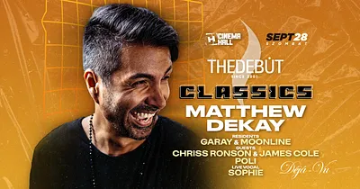 MATTHEW DEKAY ● The Debut Classics  @ Cinema Hall