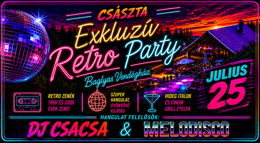 Császta Exkluzív Retro Party