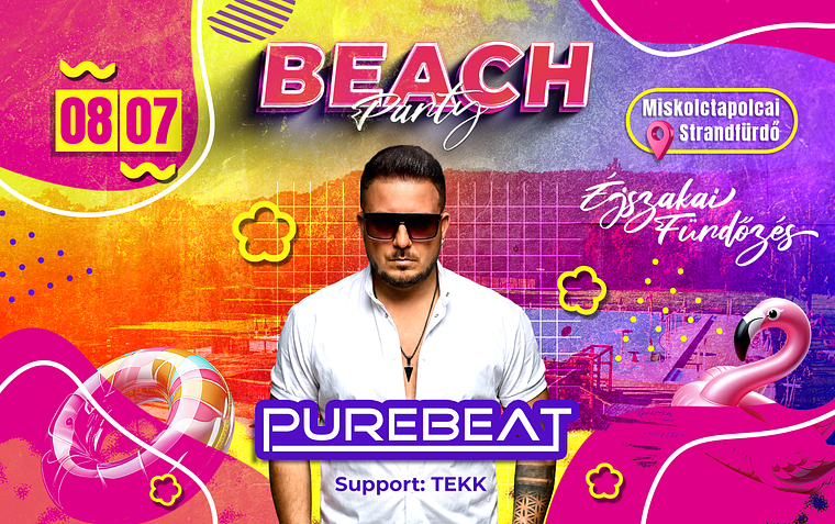 Beach Party • Éjszakai Fürdőzés | Miskolctapolcai Strandfürdő 08.07.péntek