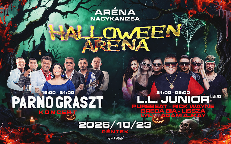 🎃 HALLOWEEN ARÉNA 🎃 I 2026.10.23. I Nagykanizsa ➤ Aréna