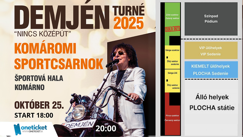 Demjén nagykoncert Komárno (SK)