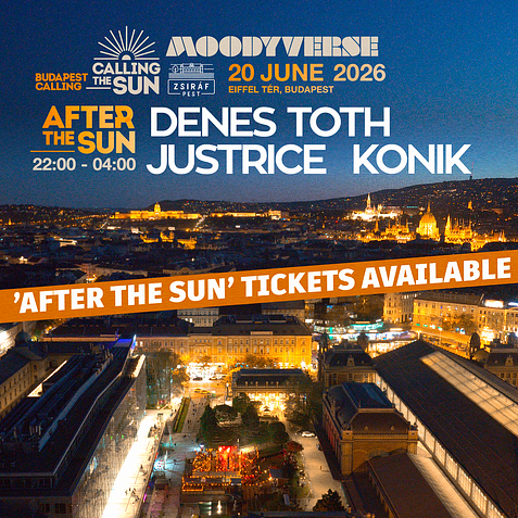 AFTER THE SUN ☽ 22:00-04:00 w/ DENES TOTH, JUSTRICE, KONIK ✸ Eiffel tér /Zsiráf ◑ JUNE 20 - Night ticket