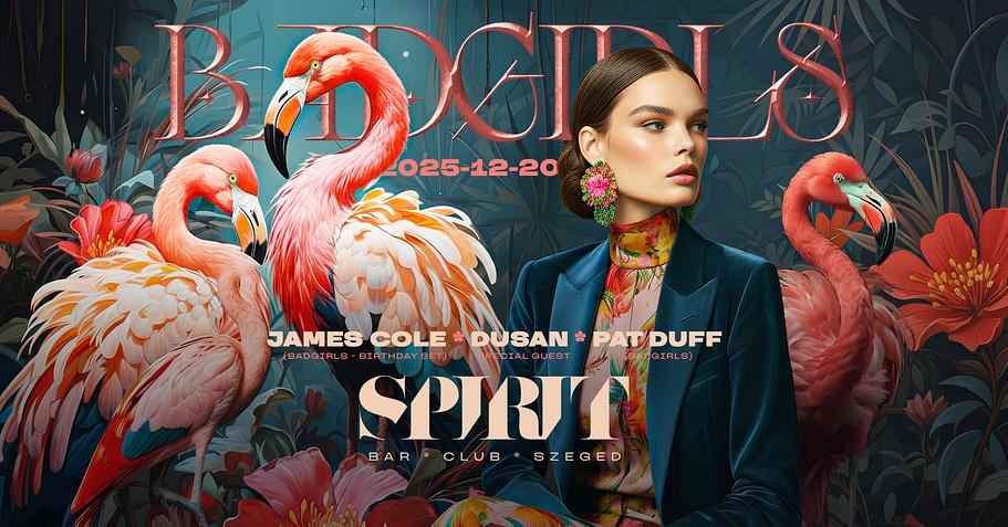 2025-12-20 Badgirls - Szeged SPIRIT BarClub - James Cole Birthday