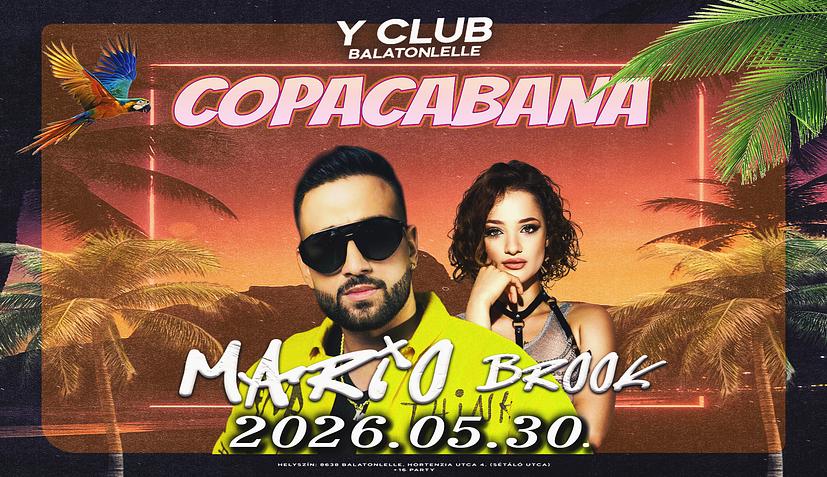 🌴 COPACABANA 🌴// 2026.05.30. // Balatonlelle ➢ Y CLUB