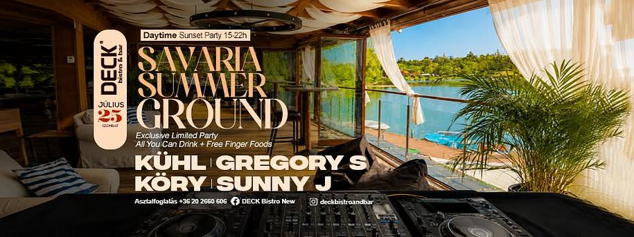 SAVARIA SummerGround ☀️ Deck Bistro 🍹 Limited Daytime 25.07.2026😎 Mission 